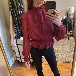 Lucy Paris Red Blouse XS NEW